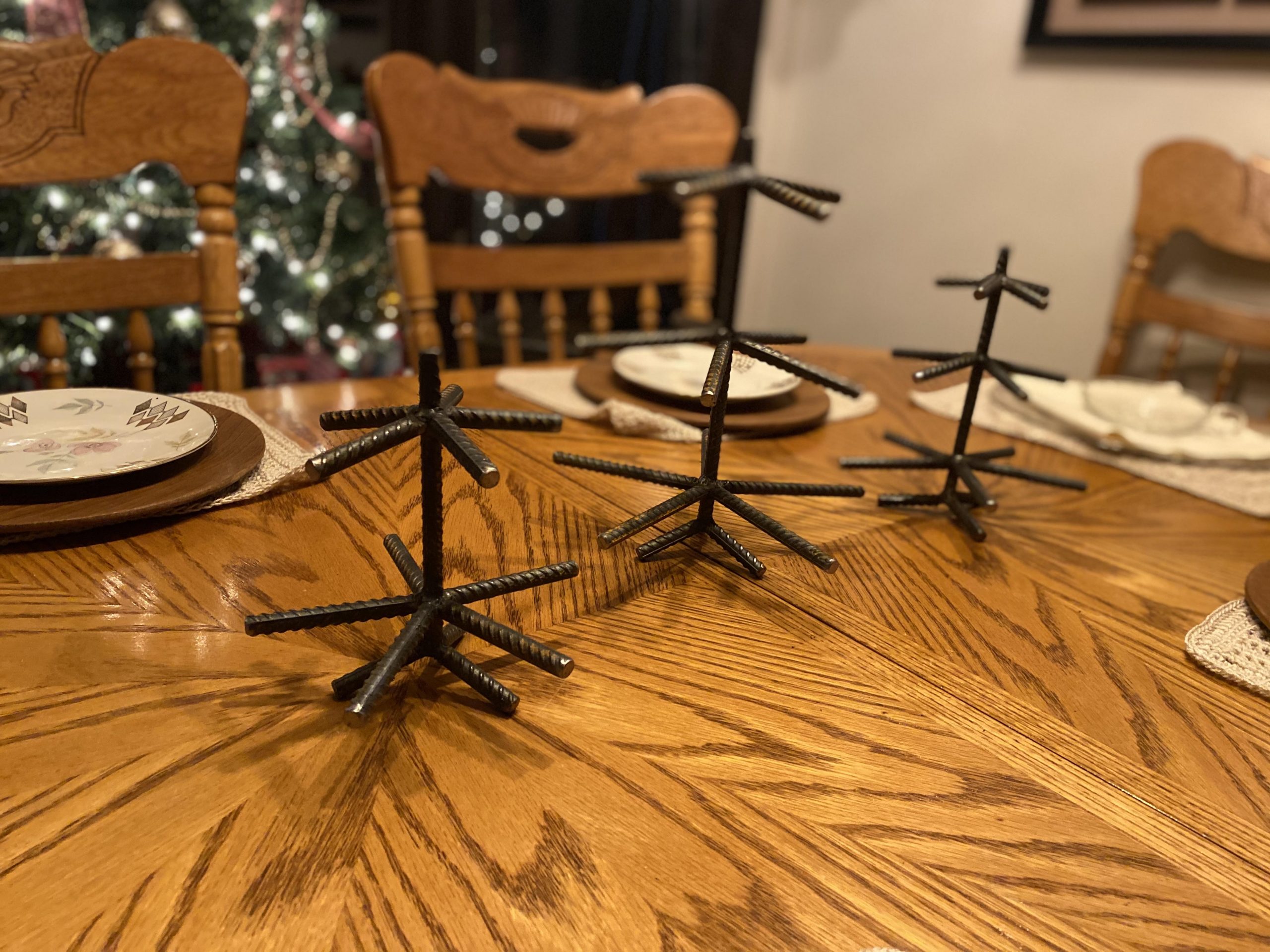 Rebar christmas trees